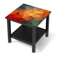 Möbel Klebefolie Polygon - IKEA Hemnes Beistelltisch 55x55 cm - schwarz
