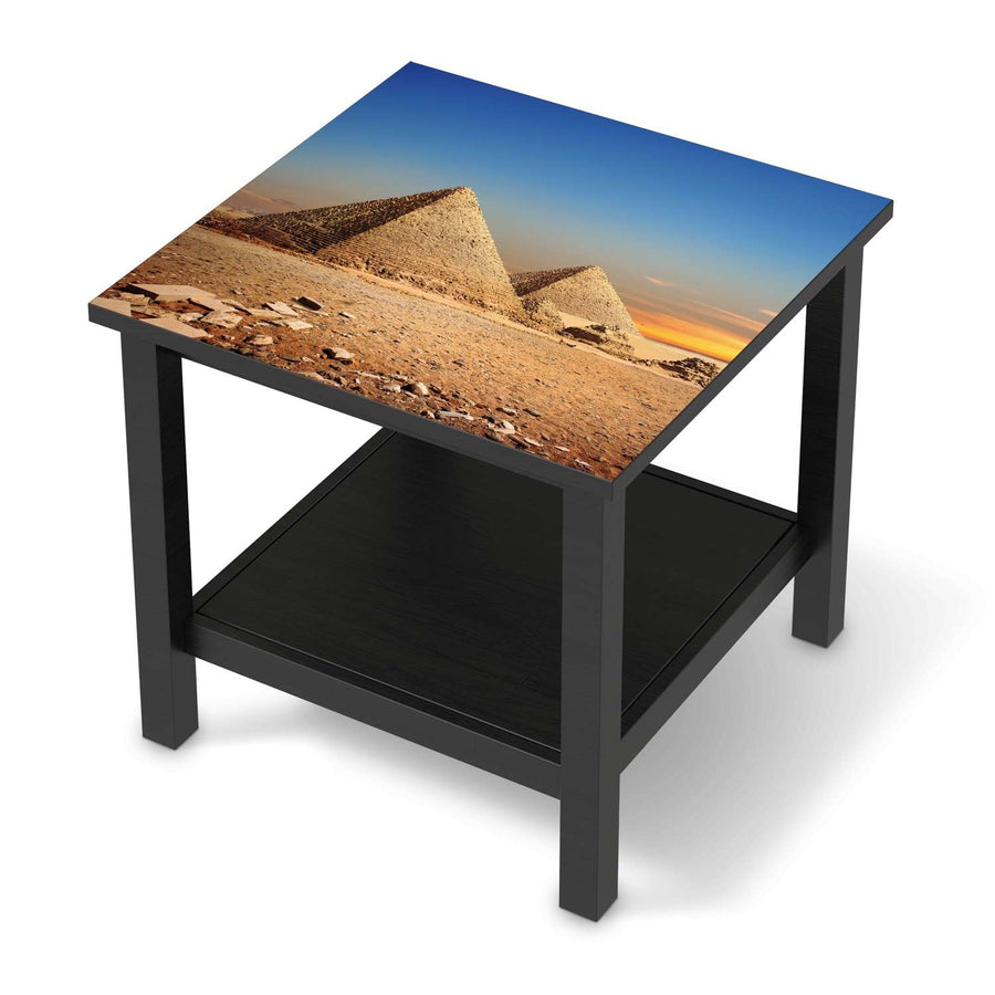 Möbel Klebefolie Pyramids - IKEA Hemnes Beistelltisch 55x55 cm - schwarz