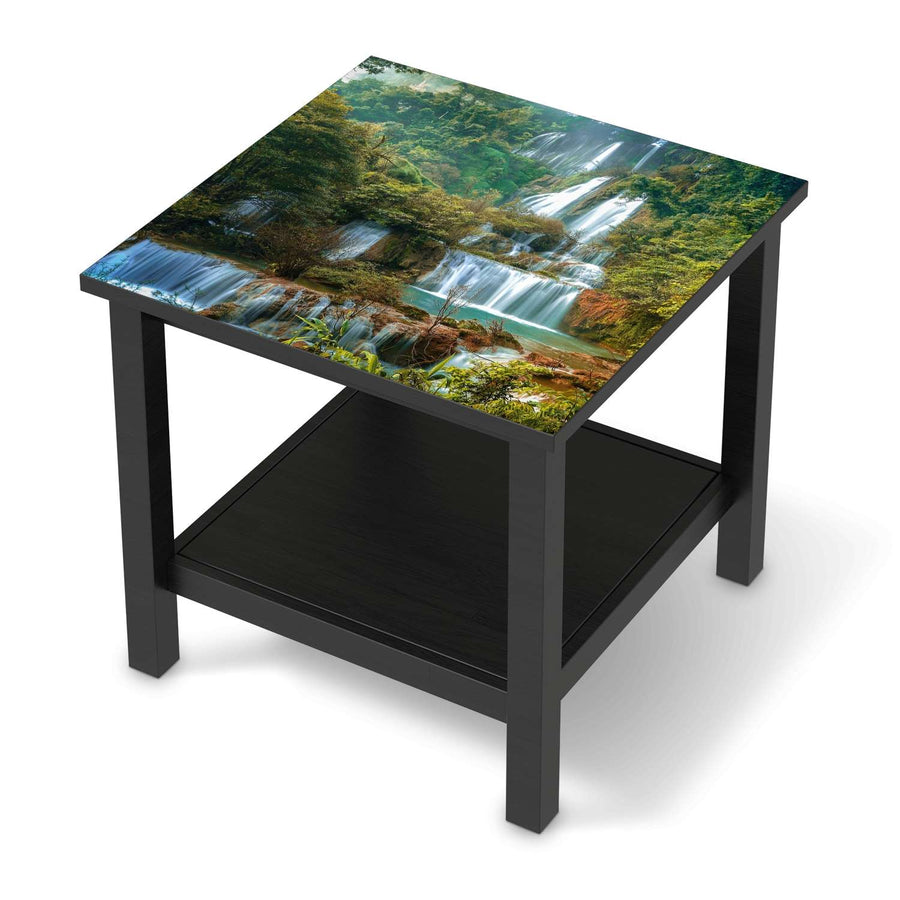 Möbel Klebefolie Rainforest - IKEA Hemnes Beistelltisch 55x55 cm - schwarz