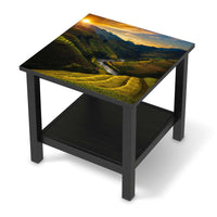 Möbel Klebefolie Reisterrassen - IKEA Hemnes Beistelltisch 55x55 cm - schwarz