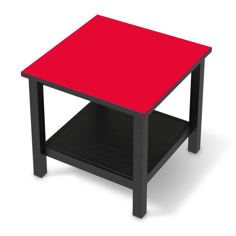Möbel Klebefolie Rot Light - IKEA Hemnes Beistelltisch 55x55 cm - schwarz