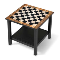 Möbel Klebefolie Spieltisch Schach - IKEA Hemnes Beistelltisch 55x55 cm - schwarz