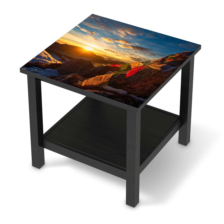 Möbel Klebefolie Tibet - IKEA Hemnes Beistelltisch 55x55 cm - schwarz