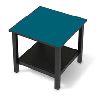 Möbel Klebefolie Türkisgrün Dark - IKEA Hemnes Beistelltisch 55x55 cm - schwarz
