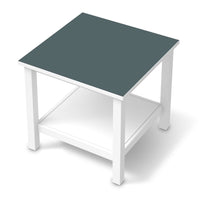 Möbel Klebefolie Blaugrau Light - IKEA Hemnes Beistelltisch 55x55 cm  - weiss