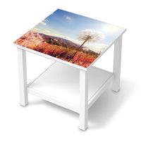 Möbel Klebefolie Dandelion - IKEA Hemnes Beistelltisch 55x55 cm  - weiss