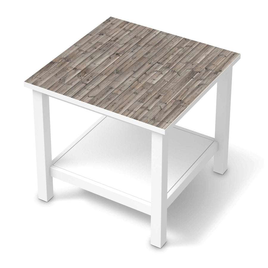Möbel Klebefolie Dark washed - IKEA Hemnes Beistelltisch 55x55 cm  - weiss
