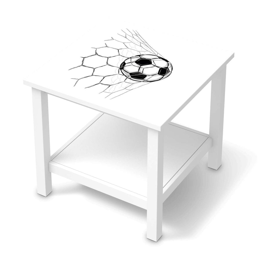 Möbel Klebefolie Eingenetzt - IKEA Hemnes Beistelltisch 55x55 cm  - weiss