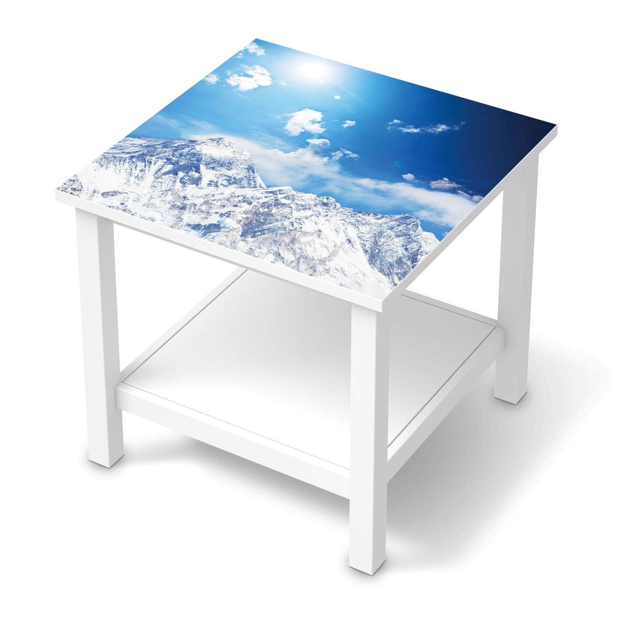 Möbel Klebefolie Everest - IKEA Hemnes Beistelltisch 55x55 cm  - weiss