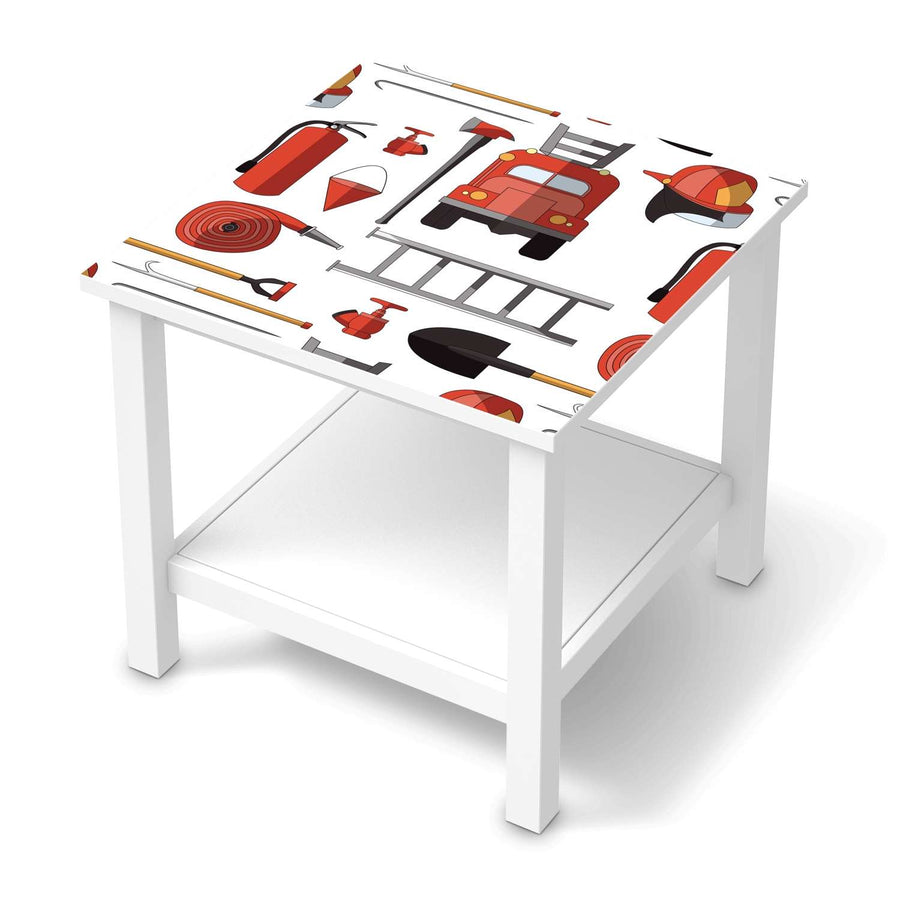 Möbel Klebefolie Firefighter - IKEA Hemnes Beistelltisch 55x55 cm  - weiss