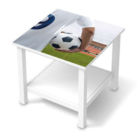Möbel Klebefolie Footballmania - IKEA Hemnes Beistelltisch 55x55 cm  - weiss