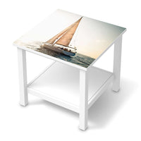 Möbel Klebefolie Freedom - IKEA Hemnes Beistelltisch 55x55 cm  - weiss