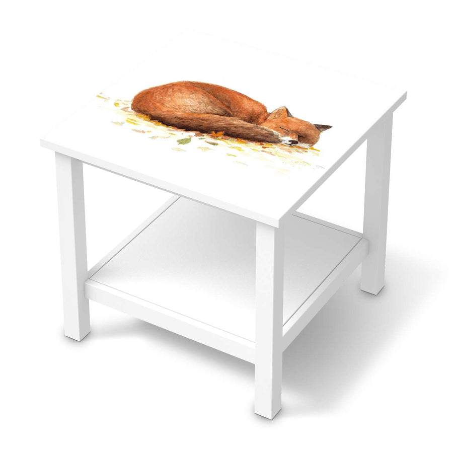 Möbel Klebefolie Fuchs - IKEA Hemnes Beistelltisch 55x55 cm  - weiss