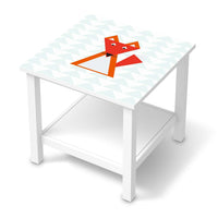 Möbel Klebefolie Füchslein - IKEA Hemnes Beistelltisch 55x55 cm  - weiss