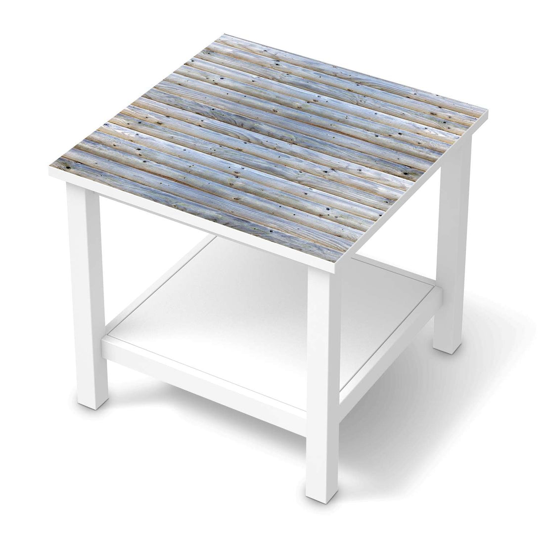 Möbel Klebefolie Greyhound - IKEA Hemnes Beistelltisch 55x55 cm  - weiss