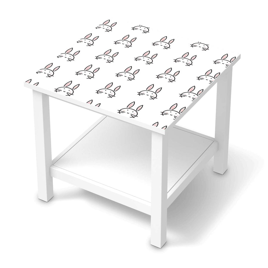 Möbel Klebefolie Hoppel - IKEA Hemnes Beistelltisch 55x55 cm  - weiss