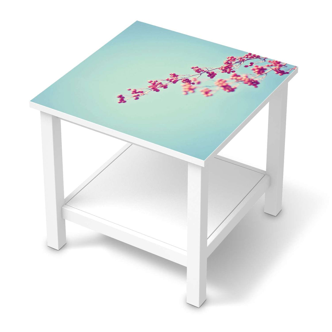 Möbel Klebefolie Ikebana für Anfänger - IKEA Hemnes Beistelltisch 55x55 cm  - weiss