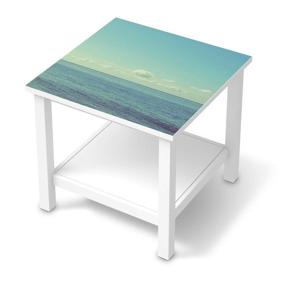 Möbel Klebefolie Mehr Meer - IKEA Hemnes Beistelltisch 55x55 cm  - weiss