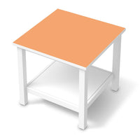 Möbel Klebefolie Orange Light - IKEA Hemnes Beistelltisch 55x55 cm  - weiss