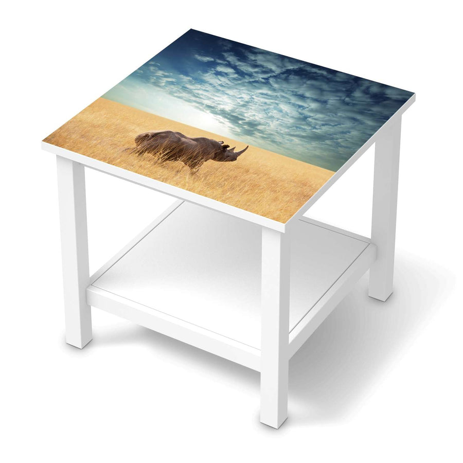 Möbel Klebefolie Rhino - IKEA Hemnes Beistelltisch 55x55 cm  - weiss
