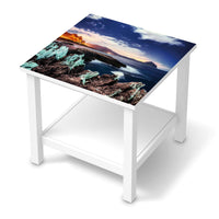 Möbel Klebefolie Seaside - IKEA Hemnes Beistelltisch 55x55 cm  - weiss
