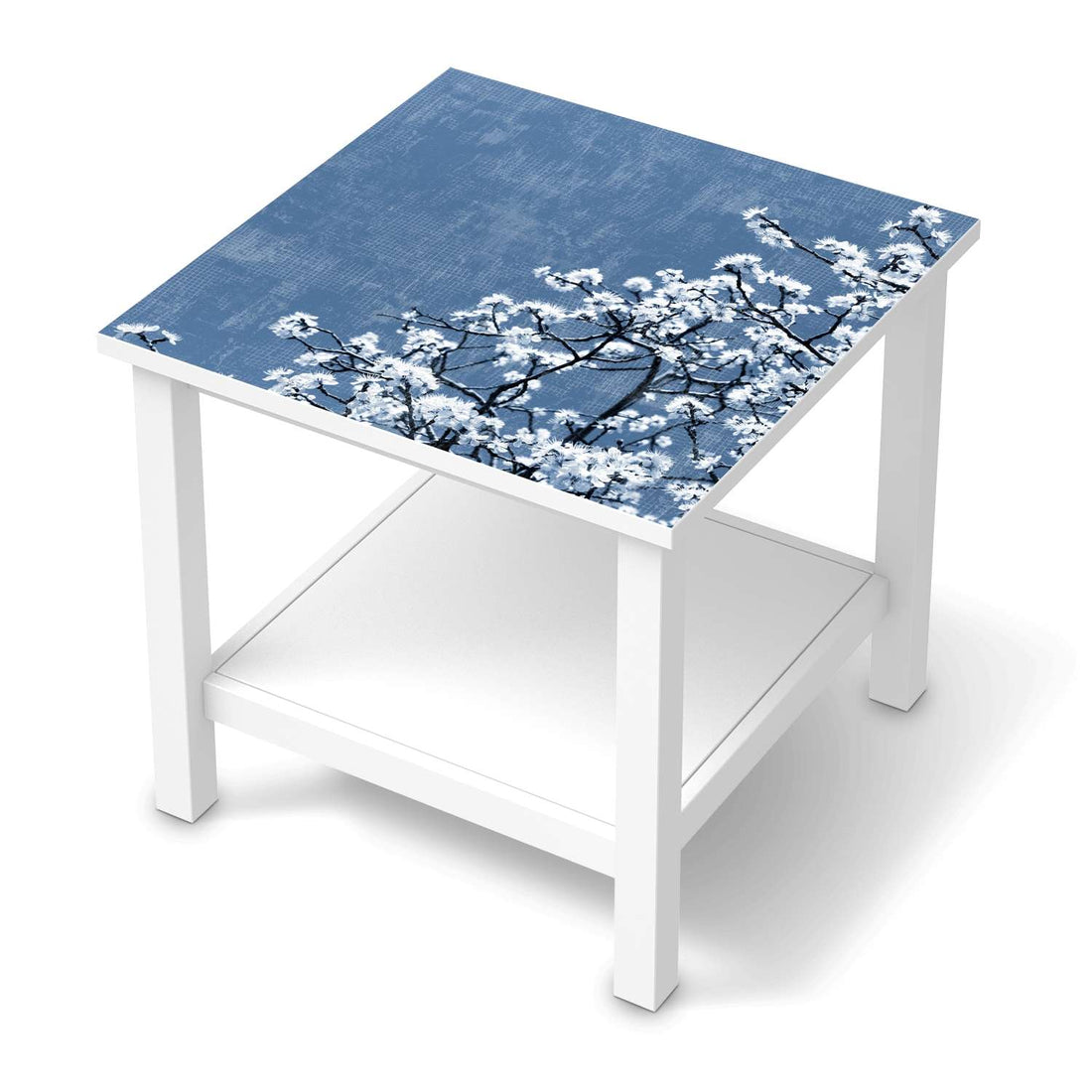 Möbel Klebefolie Spring Tree - IKEA Hemnes Beistelltisch 55x55 cm  - weiss