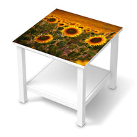 Möbel Klebefolie Sunflowers - IKEA Hemnes Beistelltisch 55x55 cm  - weiss