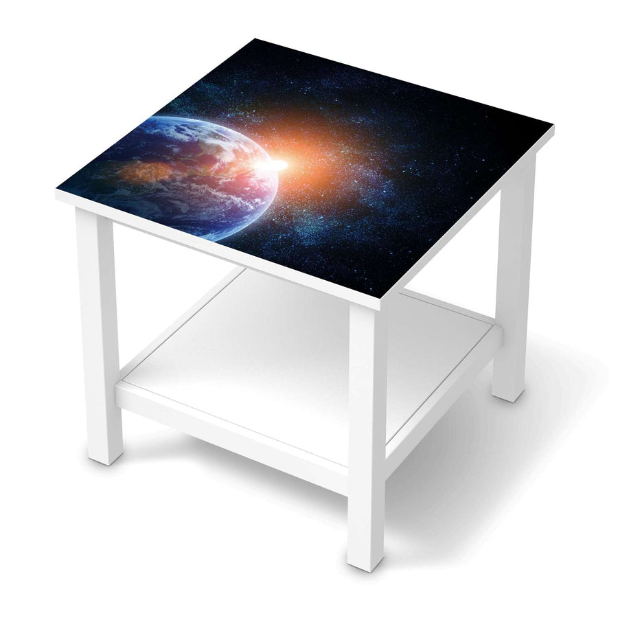 Möbel Klebefolie Sunrise - IKEA Hemnes Beistelltisch 55x55 cm  - weiss