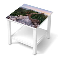 Möbel Klebefolie The Great Wall - IKEA Hemnes Beistelltisch 55x55 cm  - weiss