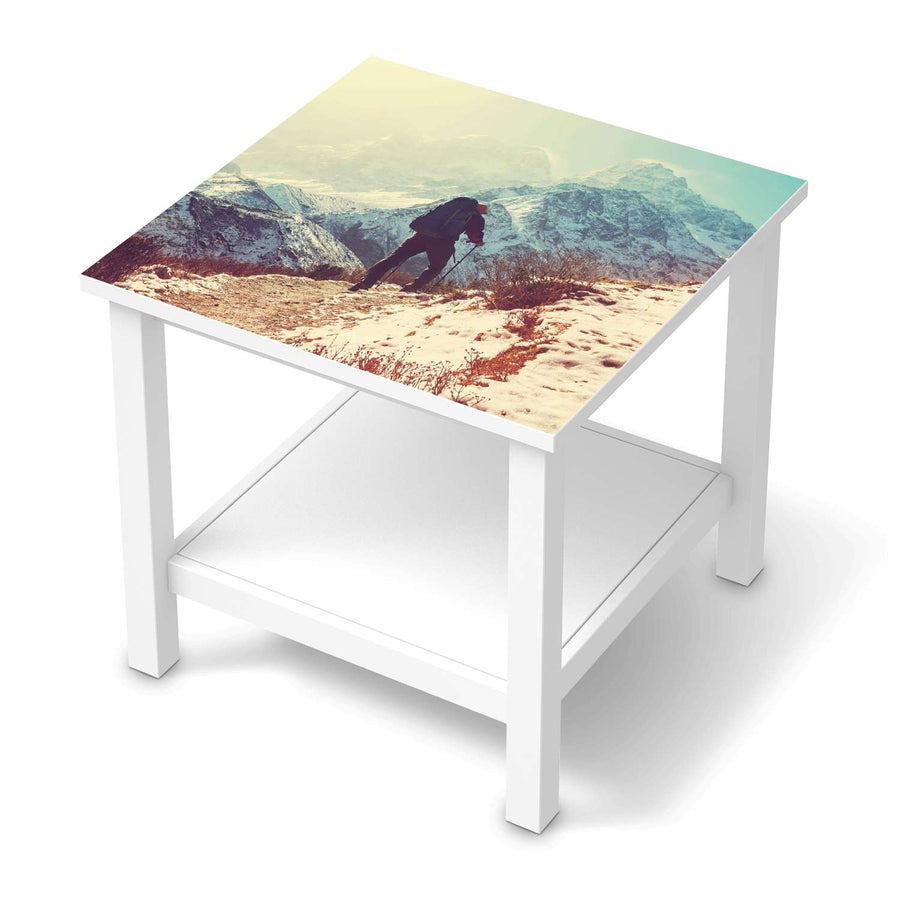 Möbel Klebefolie The sky is the limit - IKEA Hemnes Beistelltisch 55x55 cm  - weiss