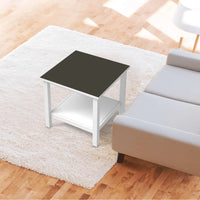 Möbel Klebefolie Braungrau Dark - IKEA Hemnes Beistelltisch 55x55 cm - Wohnzimmer