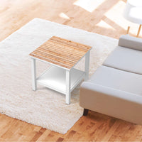 Möbel Klebefolie Bright Planks - IKEA Hemnes Beistelltisch 55x55 cm - Wohnzimmer