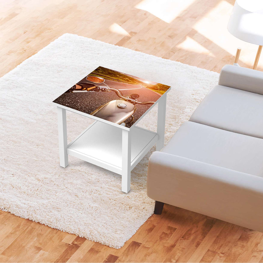 Möbel Klebefolie Easy Rider - IKEA Hemnes Beistelltisch 55x55 cm - Wohnzimmer