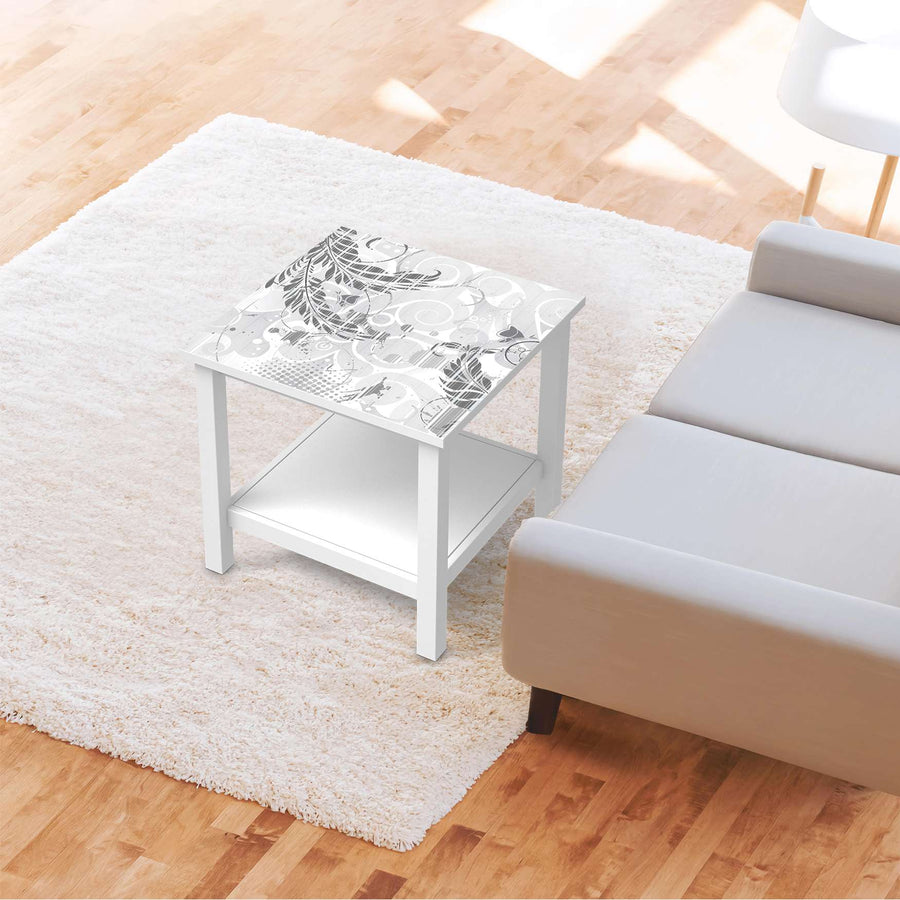 Möbel Klebefolie Florals Plain 2 - IKEA Hemnes Beistelltisch 55x55 cm - Wohnzimmer