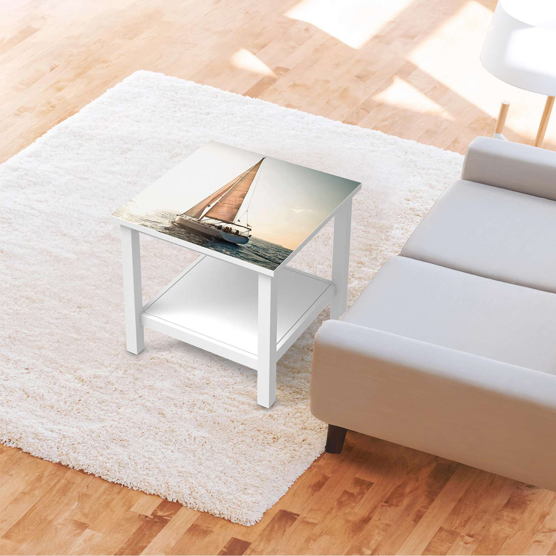 Möbel Klebefolie Freedom - IKEA Hemnes Beistelltisch 55x55 cm - Wohnzimmer