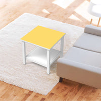Möbel Klebefolie Gelb Light - IKEA Hemnes Beistelltisch 55x55 cm - Wohnzimmer