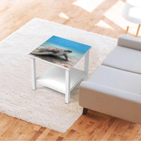 Möbel Klebefolie Green Sea Turtle - IKEA Hemnes Beistelltisch 55x55 cm - Wohnzimmer