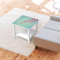 Möbel Klebefolie Ikebana für Anfänger - IKEA Hemnes Beistelltisch 55x55 cm - Wohnzimmer