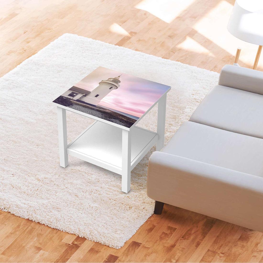 Möbel Klebefolie Lighthouse - IKEA Hemnes Beistelltisch 55x55 cm - Wohnzimmer