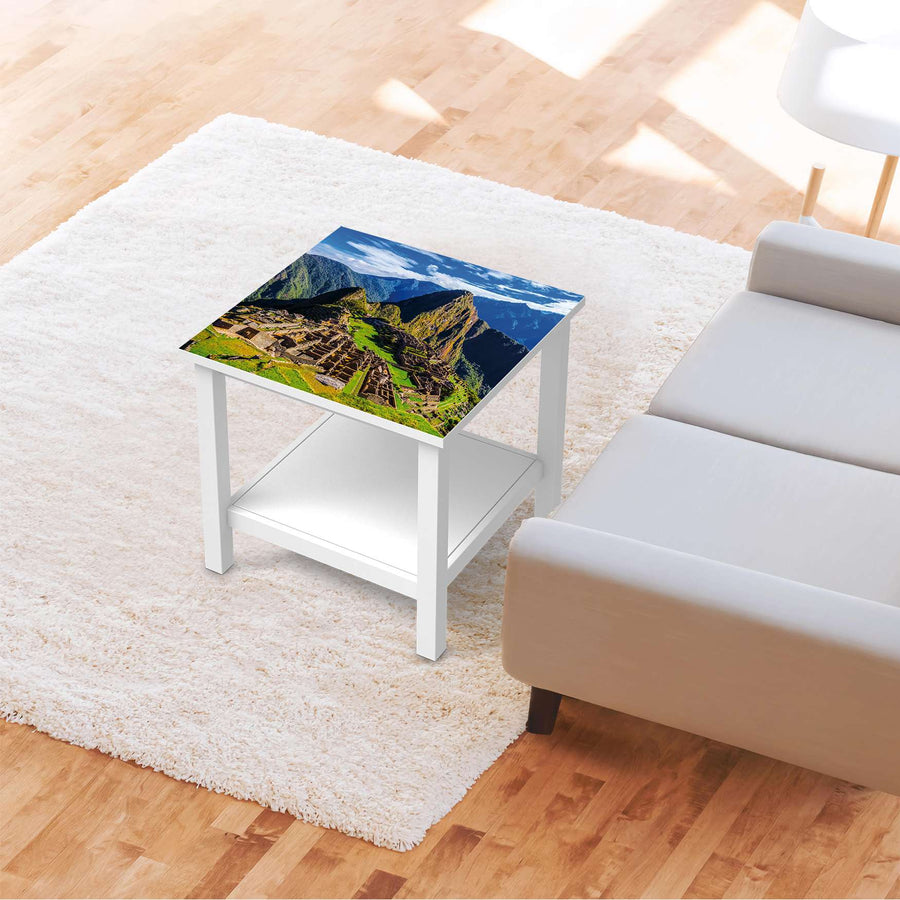 Möbel Klebefolie Machu Picchu - IKEA Hemnes Beistelltisch 55x55 cm - Wohnzimmer