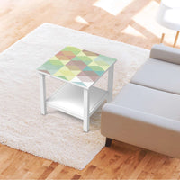 Möbel Klebefolie Melitta Pastell Geometrie - IKEA Hemnes Beistelltisch 55x55 cm - Wohnzimmer