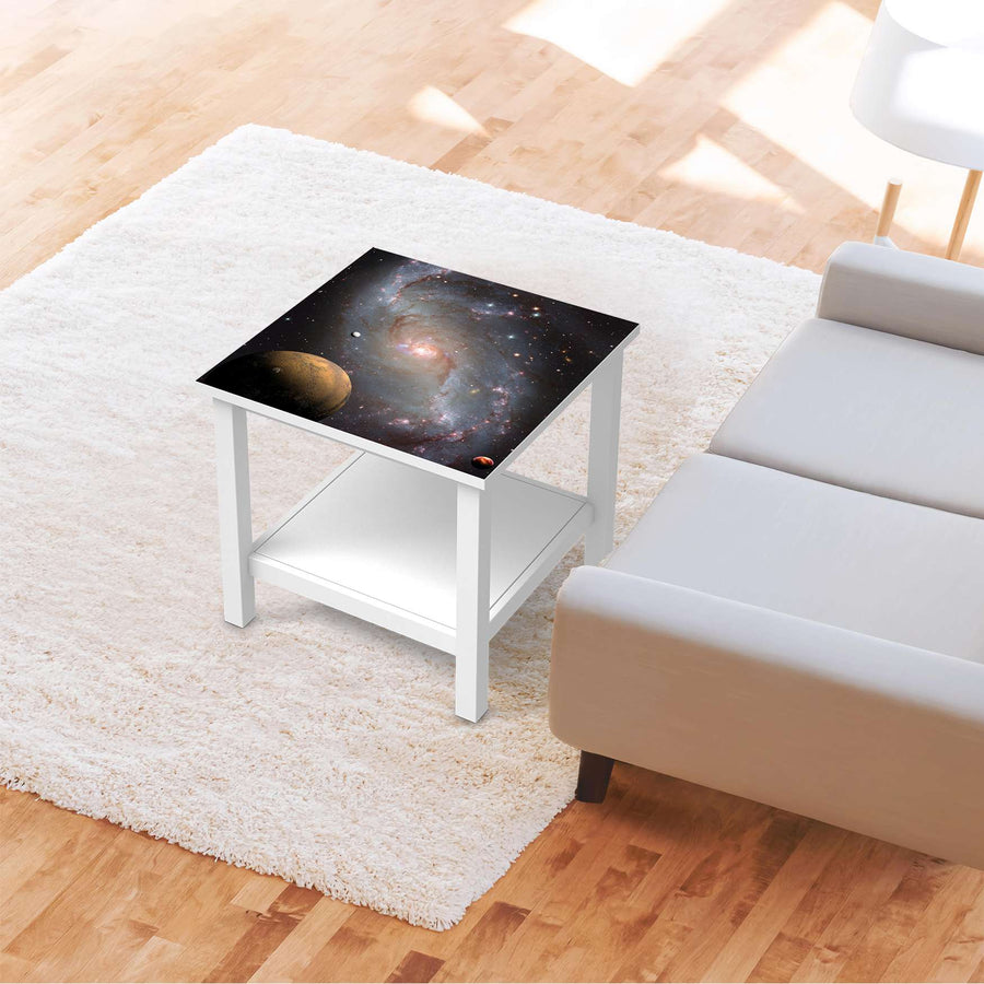 Möbel Klebefolie Milky Way - IKEA Hemnes Beistelltisch 55x55 cm - Wohnzimmer