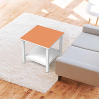 Möbel Klebefolie Orange Light - IKEA Hemnes Beistelltisch 55x55 cm - Wohnzimmer