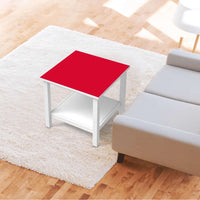Möbel Klebefolie Rot Light - IKEA Hemnes Beistelltisch 55x55 cm - Wohnzimmer