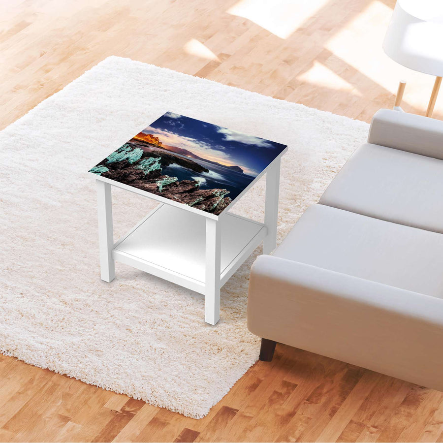Möbel Klebefolie Seaside - IKEA Hemnes Beistelltisch 55x55 cm - Wohnzimmer
