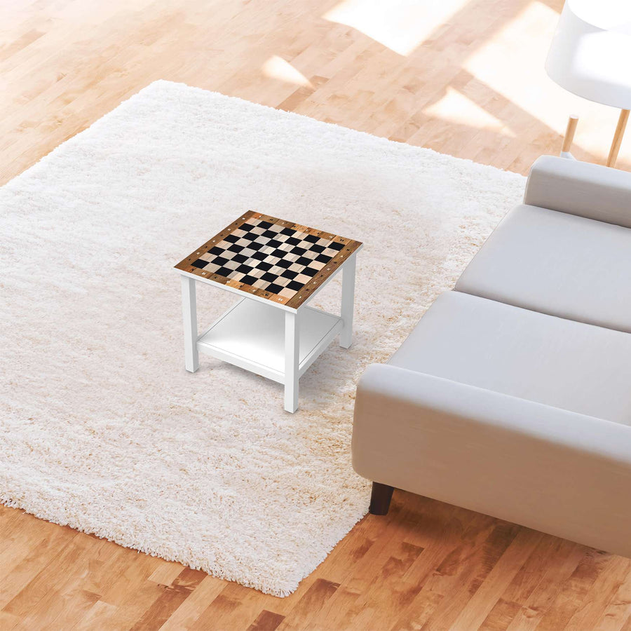 Möbel Klebefolie Spieltisch Schach - IKEA Hemnes Beistelltisch 55x55 cm - Wohnzimmer