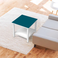 Möbel Klebefolie Türkisgrün Dark - IKEA Hemnes Beistelltisch 55x55 cm - Wohnzimmer