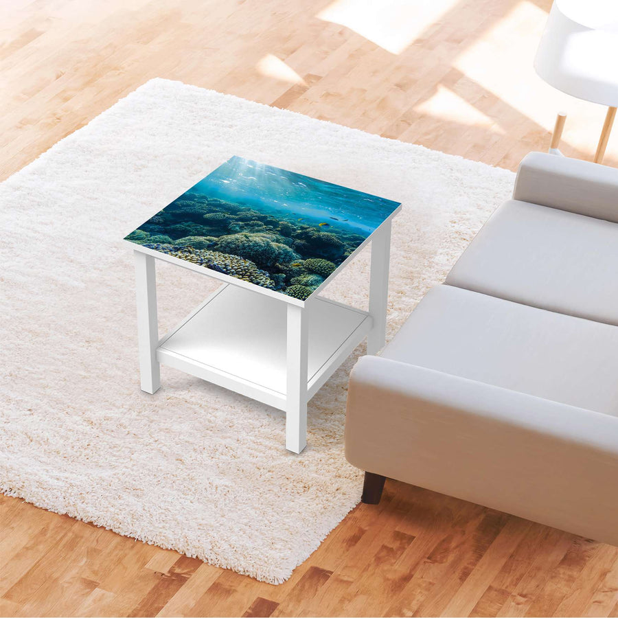 Möbel Klebefolie Underwater World - IKEA Hemnes Beistelltisch 55x55 cm - Wohnzimmer