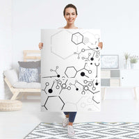 Möbel Klebefolie Atomic 1 - IKEA Malm Kommode 6 Schubladen (hoch) - Folie