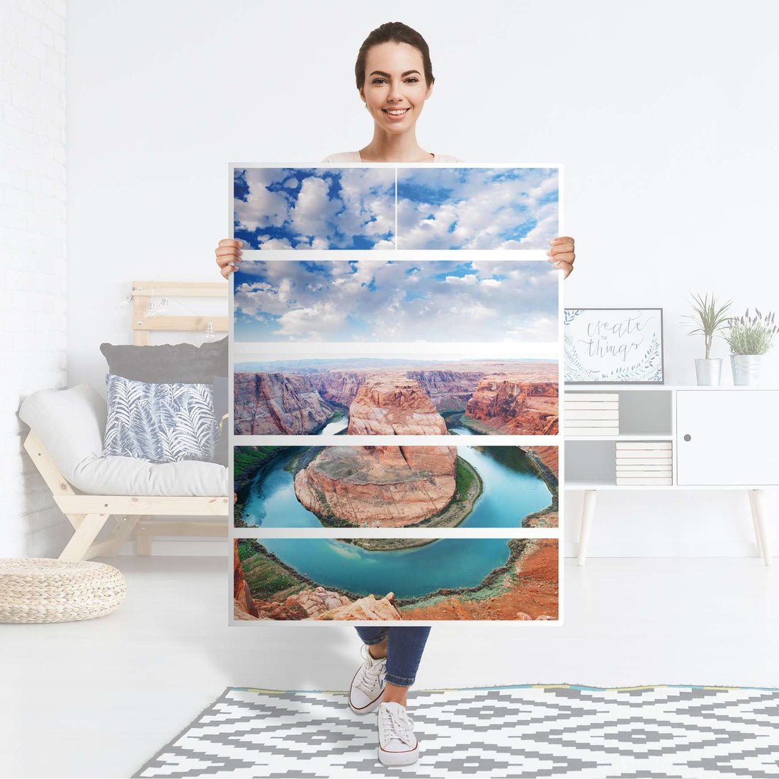 Möbel Klebefolie Grand Canyon - IKEA Malm Kommode 6 Schubladen (hoch) - Folie